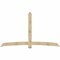 Ekena Millwork Bellingham Rough Sawn Timber Gable Bracket, Douglas Fir, 108"W x 63"H x 2"D x 6"F, 14/12 Pitch GBW108X63X0206BEL00RDF - alternate 1